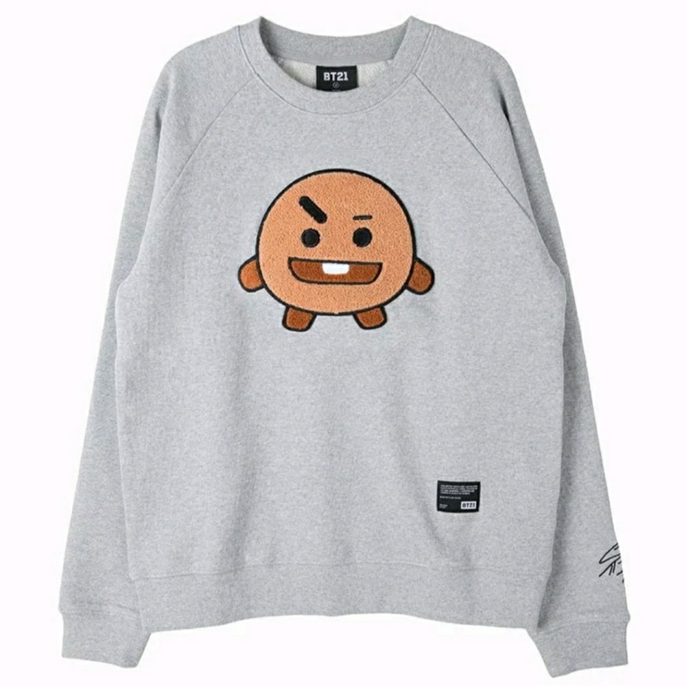 Authentic BT21 x Line Friends Shooky Gray Sweater